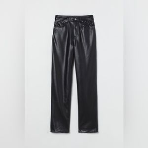 H&M vegan leather pants